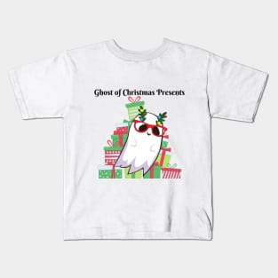 Ghost of Christmas Presents Holiday Winter Ghost Kids T-Shirt